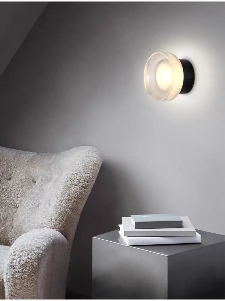 Arandela Redonda LED com Luz Quente
