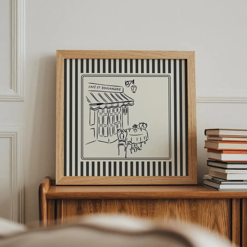 Quadro Decorativo Café Francês em Canvas