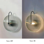 Arandela Redonda de Vidro LED com Luz Quente