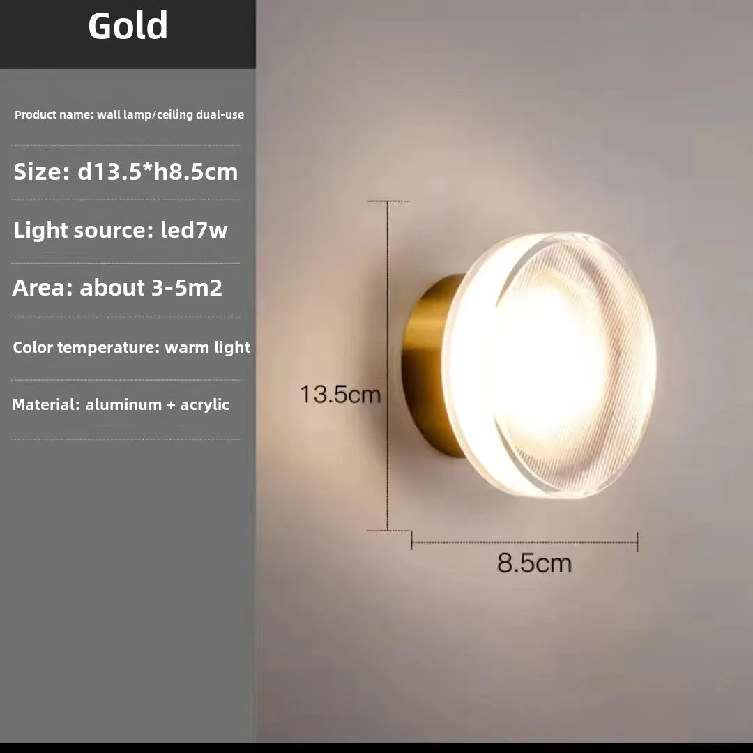 Arandela Redonda LED com Luz Quente