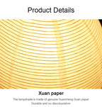 Luminária Oriental de Mesa de Papel