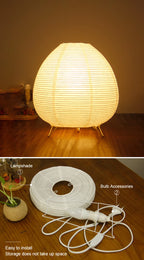 Luminária Oriental de Mesa de Papel