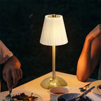 Abajur de Mesa Plissado Touch Sem Fio