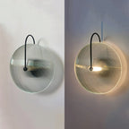 Arandela Redonda de Vidro LED com Luz Quente