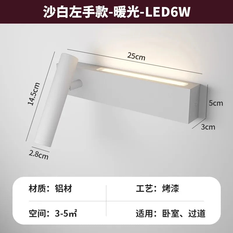 Arandela de Parede Tubular Direcionável LED