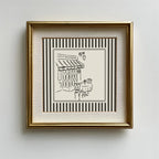 Quadro Decorativo Café Francês em Canvas