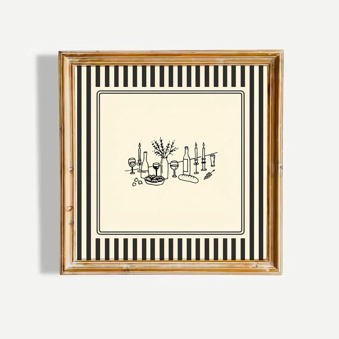 Quadro Decorativo Café Francês em Canvas