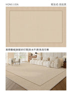 Tapete Liso Escandinavo Antiderrapante de Pelo Curto