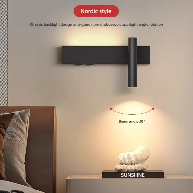 Arandela de Parede Tubular Direcionável LED