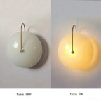 Arandela Redonda de Vidro LED com Luz Quente
