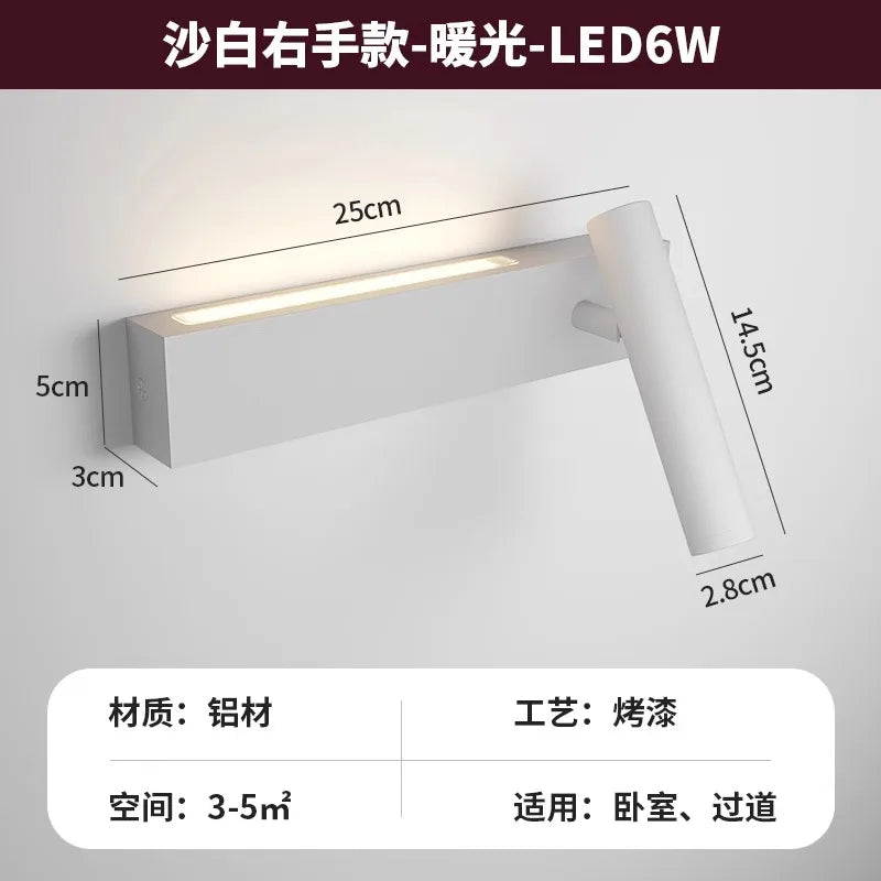 Arandela de Parede Tubular Direcionável LED