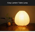 Luminária Oriental de Mesa de Papel