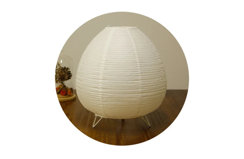 Luminária Oriental de Mesa de Papel