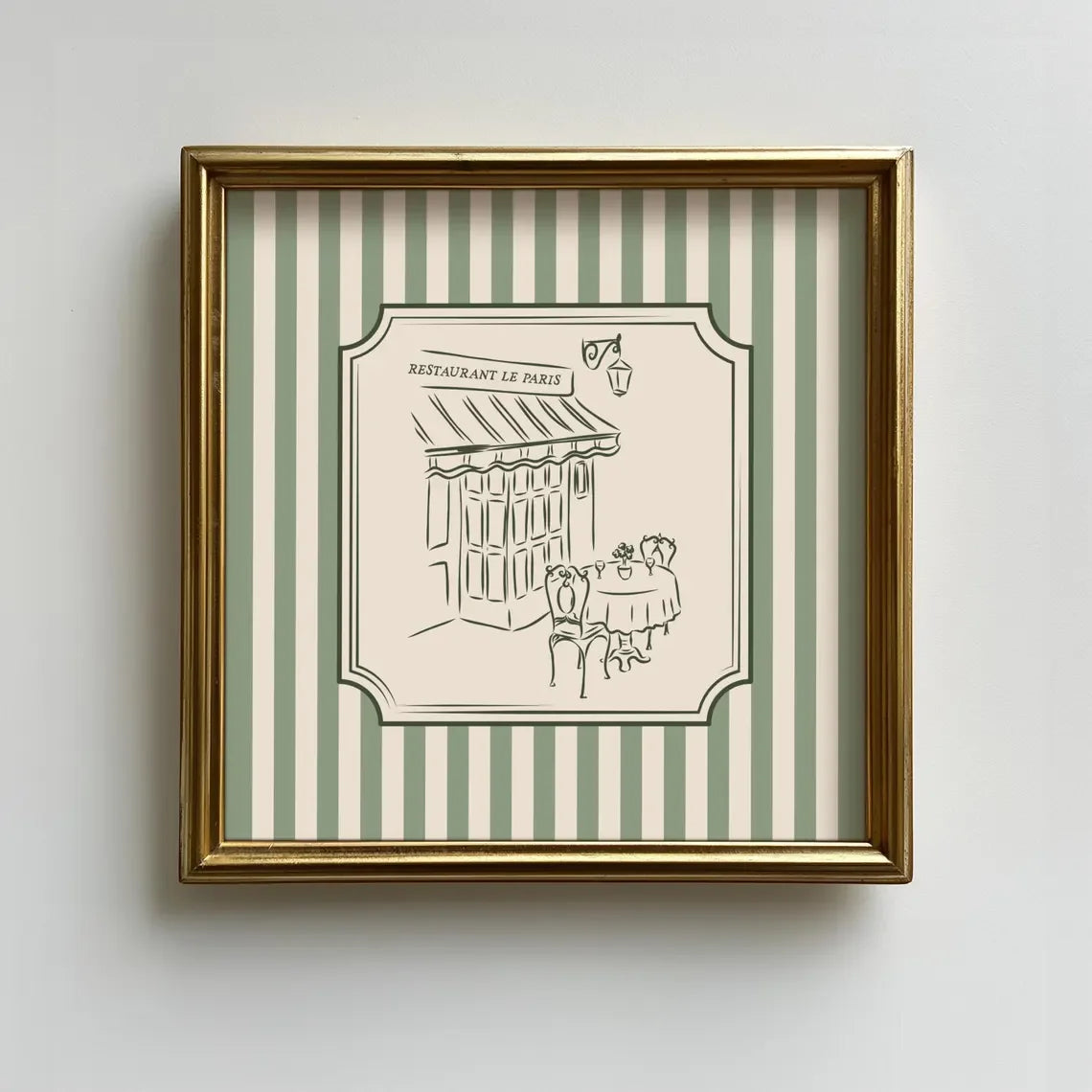 Quadro Decorativo Café Francês em Canvas