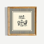 Quadro Decorativo Café Francês em Canvas